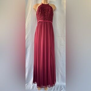David's Bridal Wine A-Line Skirt